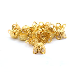 8mm Gold Filigree Cap - Riverside Beads