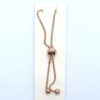 Adjustable Slider Bracelet Rose Gold - Riverside Beads