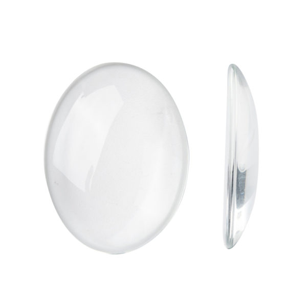 Clear Glass Oval Dome - Riverside Beads
