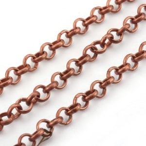 Copper Plated Rolo Chain - Riverside Crafts