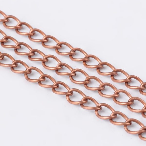 3x4mm Oval Link Copper Chain - Riverside Beads