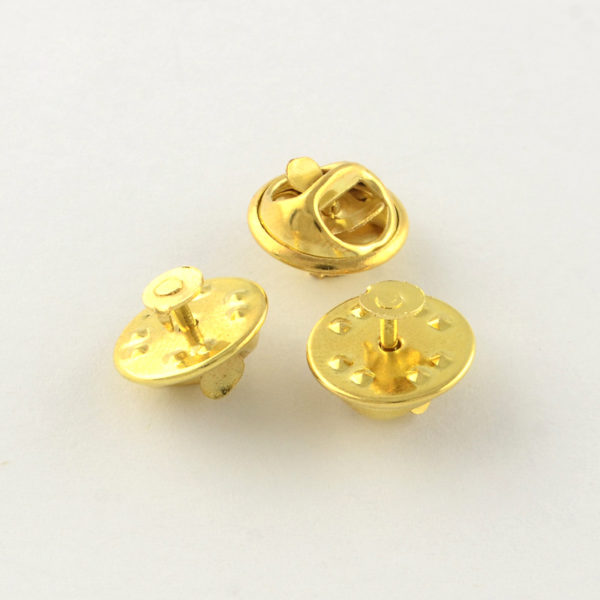 12mm Brooch Pin - Gold - Riverside Beads
