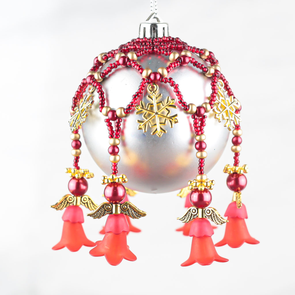 Beaded Angel Bauble - Riverside Beads