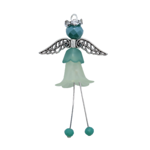 Teal Flower Fairy Charm Kit – Riverside Beads