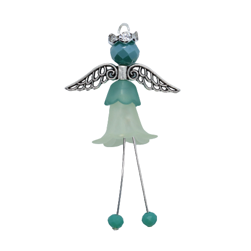 Teal Flower Fairy Charm Kit – Riverside Beads