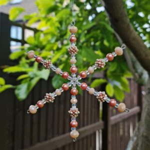 Rose Gold Snowflake Decoration - Riverside Beads