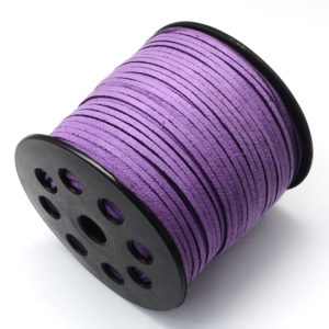 3mm Faux Suede Cord - Purple - Riverside Beads