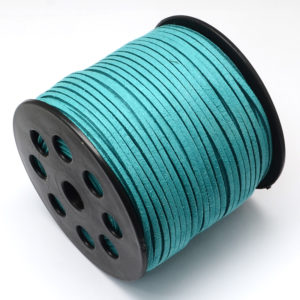 3mm Faux Suede Cord - Teal - Riverside Beads
