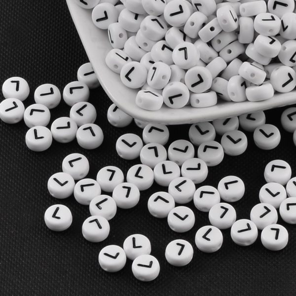 Acrylic Alphabet Bead - L - Riverside Beads