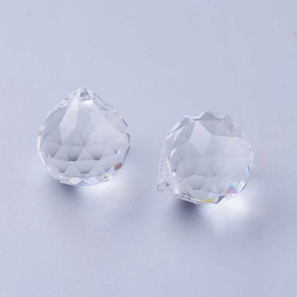 Large Crystal Drop - Clear Riverside beads
