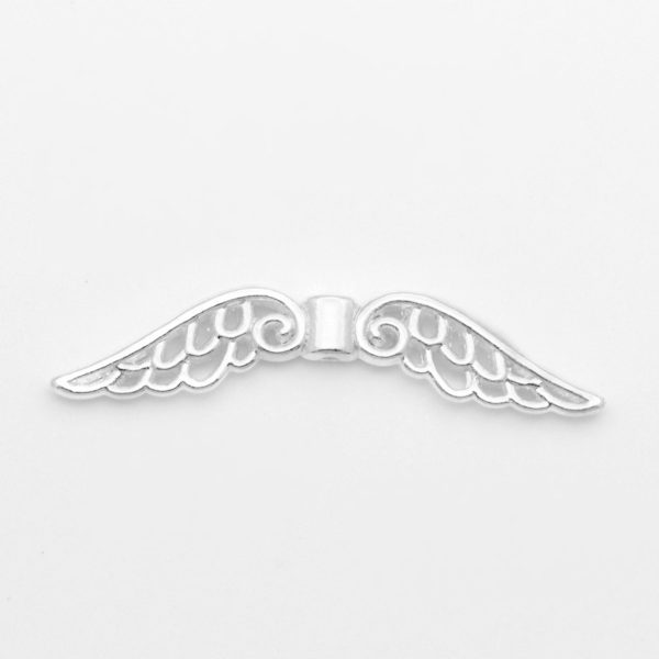 Angel Wings Large Filigree Silver - Riverside Beads