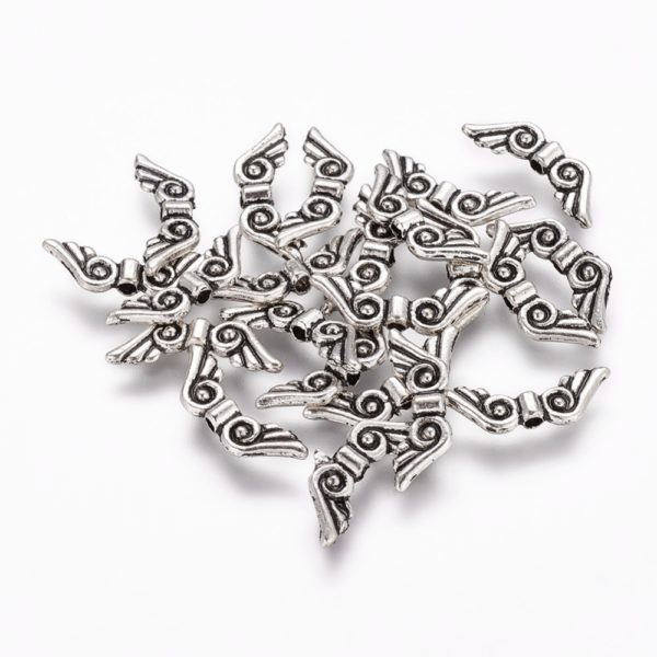 Small Angel Wing - Silver - Riverside Beads