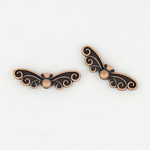 Angel Wings Swirl - Copper - Riverside Beads