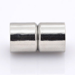 10mm Magnetic Kumihimo Clasp - Silver - Riverside Beads