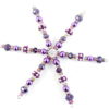 Purple Snowflake Decoration Kit - Riverside Beads