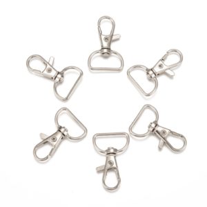 38mm Bag Charm with D Ring - Silver - Riverside Beads