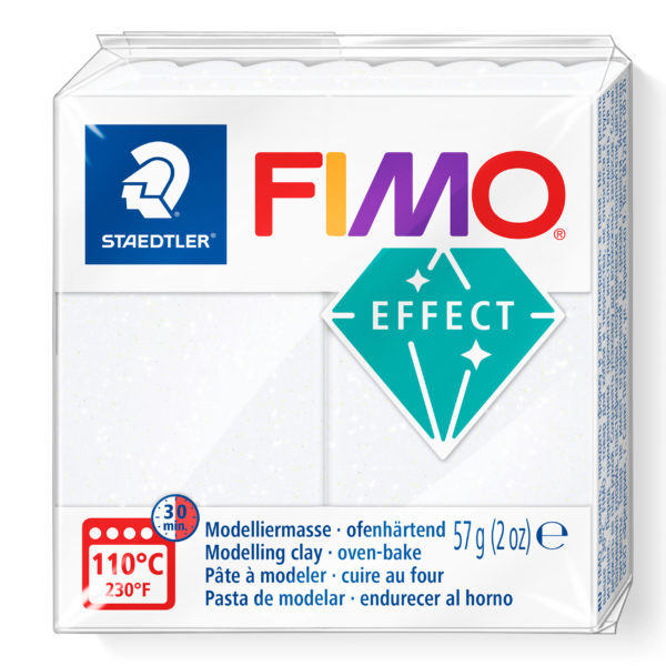 Staedtler FIMO Effect - Glitter White - Riverside Beads