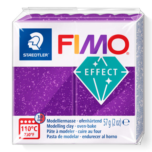 Staedtler FIMO Effect - Glitter Purple - Riverside Beads