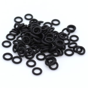 Stretchy Black Rubber Jump Rings - Riverside Beads