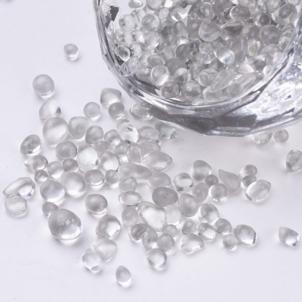 Glass Resin Chips - Light Grey - Riverside Beads