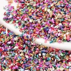 Glass Resin Chips - Rainbow - Riverside Beads