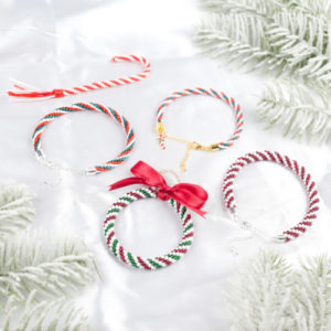 Candy Cane Kumihimo Christmas Kit - Riverside Beads