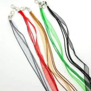 20 Assorted Ribbon Cord Necklaces - Riverside Beads