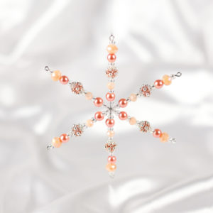 Rose Gold Snowflake Decoration Kit - Riverside Beads
