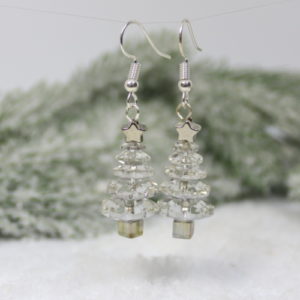 Crystal Christmas Tree Earrings - Riverside Beads