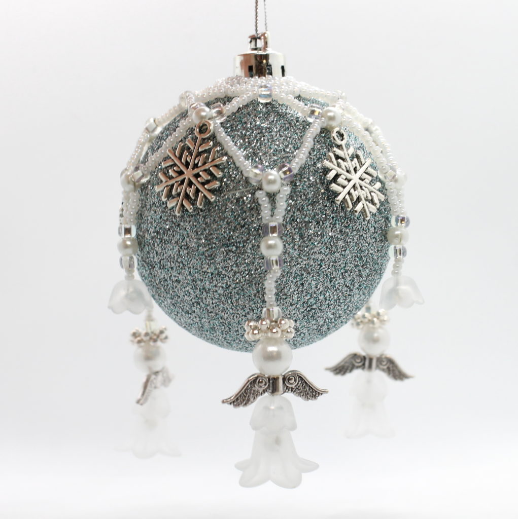 White Angel Bauble Nets - Makes 3 - Riverside Beads