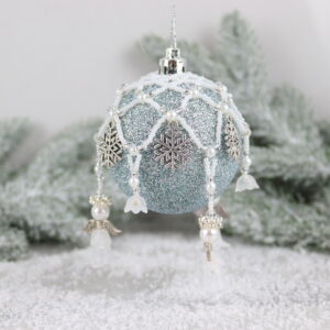 Angel Bauble Nets Kit - White - Makes 3