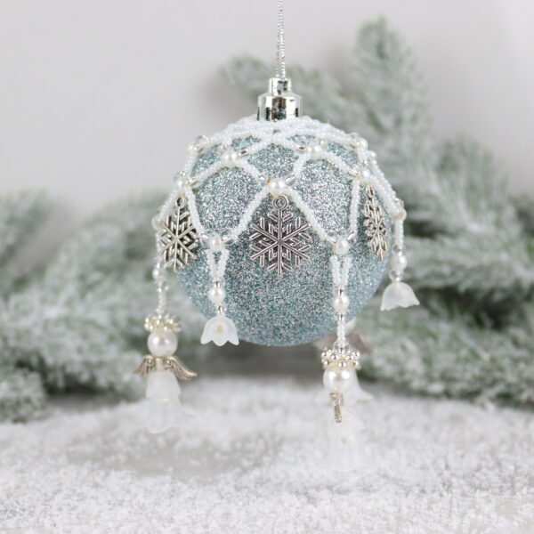 Angel Bauble Nets Kit - White - Makes 3