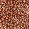 Size 8/0 Preciosa Seed Beads - Metallic Copper - Riverside Beads