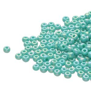 Size 8/0 Preciosa Seed Beads - Opaque Turquoise - Riverside Beads