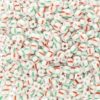 Size 8/0 Preciosa Seed Beads - Candy Cane - Riverside Beads