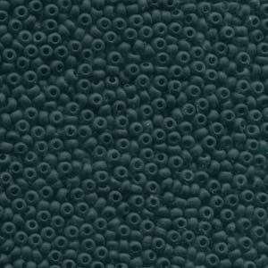 Size 8/0 Preciosa Seed Beads - Matte Jet Black - Riverside Beads