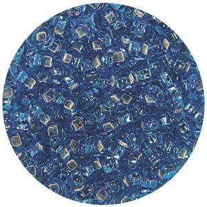 Size 8/0 Preciosa Seed Beads - S/L Aqua Blue - Riverside Beads