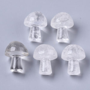 Crystal Mushroom Bead - Quartz - Riverside Beads