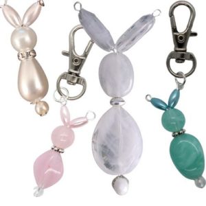 40 Beaded Rabbit Charms - Riverside Beads