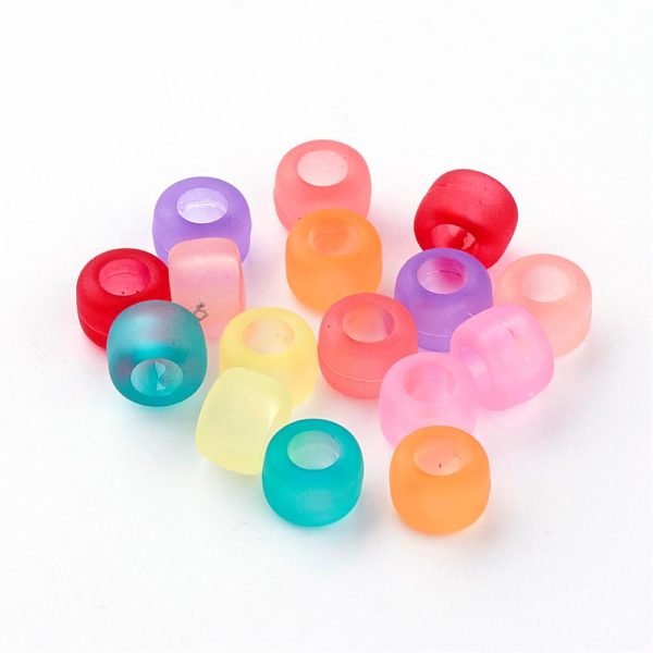 Acrylic Large Holed Multicoloured Bead - Riverside Beads