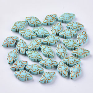 Acrylic Patterned Kite Bead - Riverside Beads