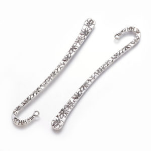 Tibetan Style Flower Bookmark - Silver - Riverside Beads