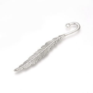 Feather Bookmark - Silver - Riverside Beads
