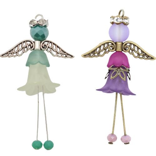 Beaded Flower Fairy Charms - Kits - Angels - Riverside Beads