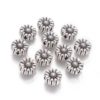 Tibetan Style Daisy Spacer Beads - Silver - Riverside Beads