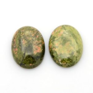 Natural Gemstone Cabochon - Unakite - Riverside Beads
