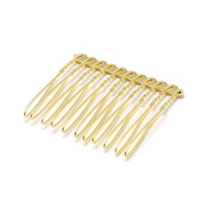 Gold Hair Side Combs Slides - Riverside Beads