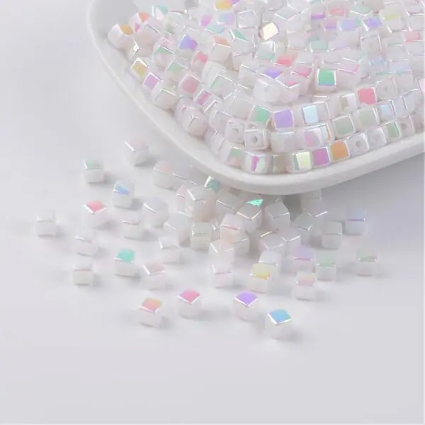Acrylic AB Cube Bead - Image 4