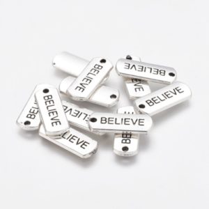 Believe Tag Charm - Riverside Beads