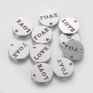 Love Tag Charms - Riverside Beads